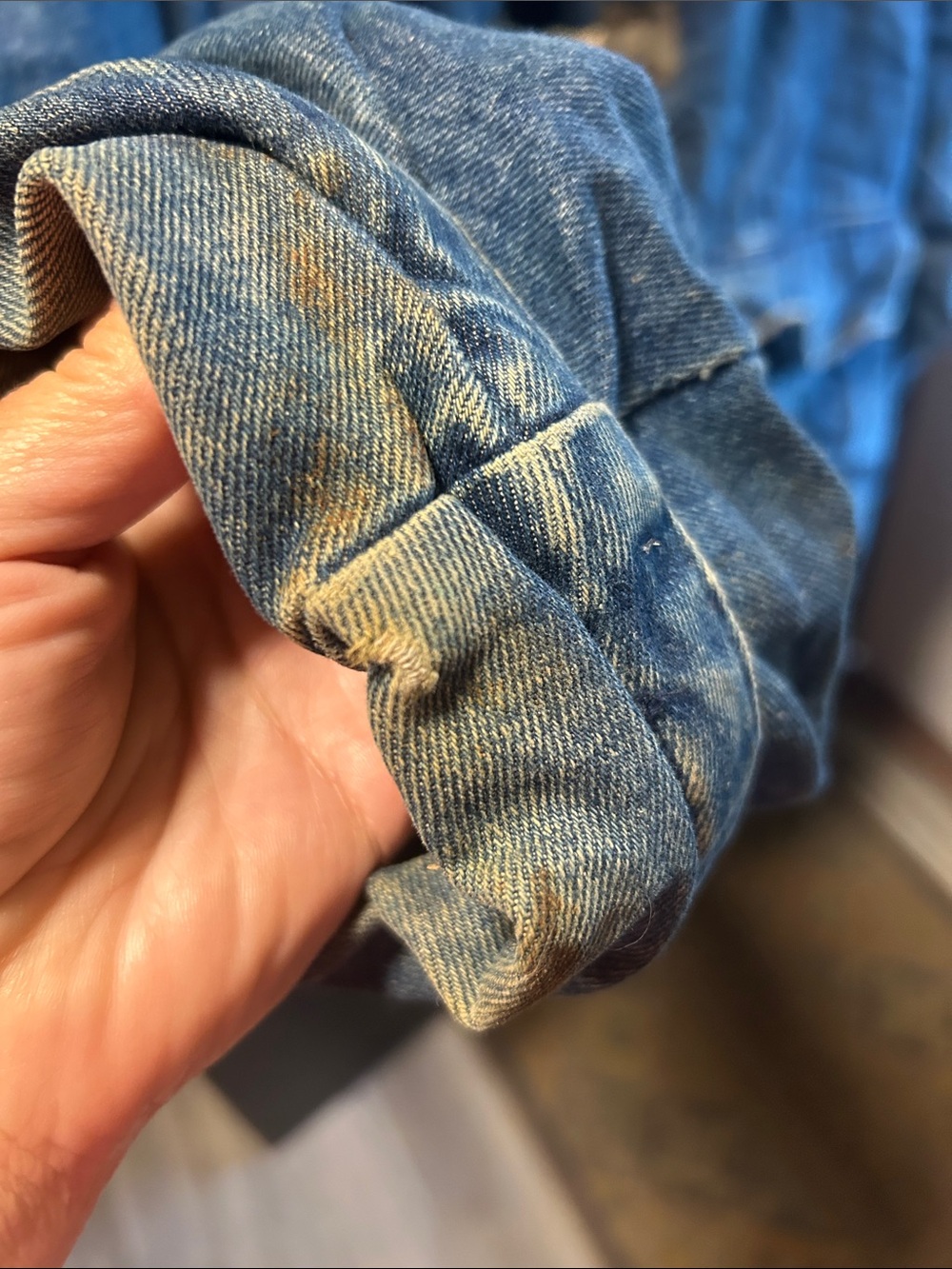 90’s Vintage Hooded Denim Toggle Jacket - Picture 2 of 10